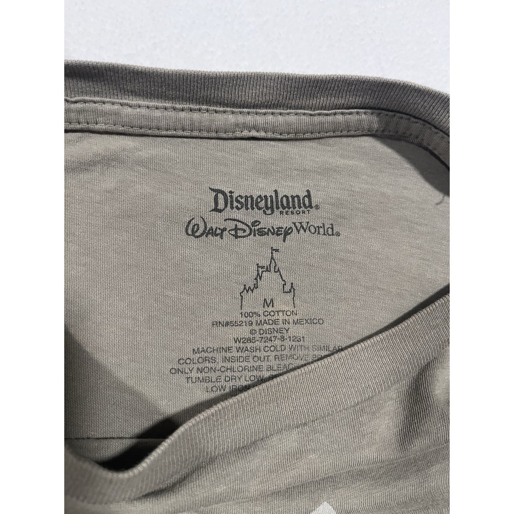 Disneyland Donald Duck T Shirt Olive Green Size Medium Short Sleeve Disney Parks - Picture 3 of 4
